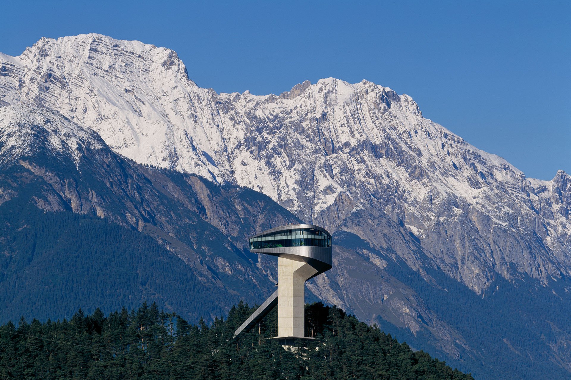 bergisel skijump austria architectural lighting design OVI Chinese