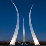 Air Force Memorial night lights architectural design lighting Office For Visual Interaction