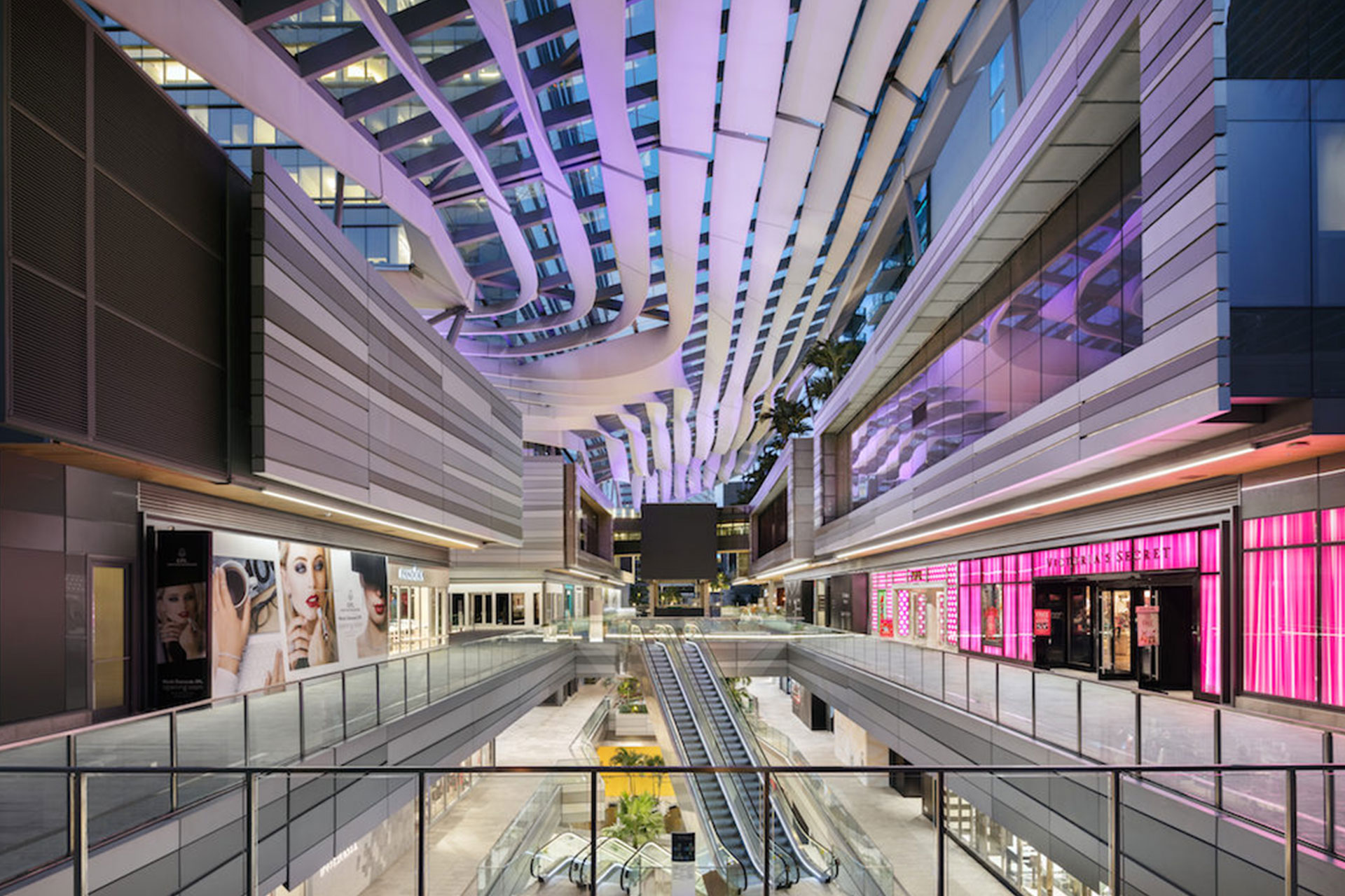 Brickell City Centre shopping second level architectural design lighting Office For Visual Interaction