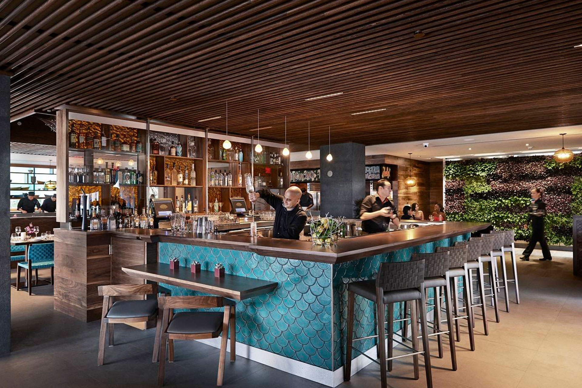 La-Mar restaurant bar architectural design lighting Office For Visual Interaction