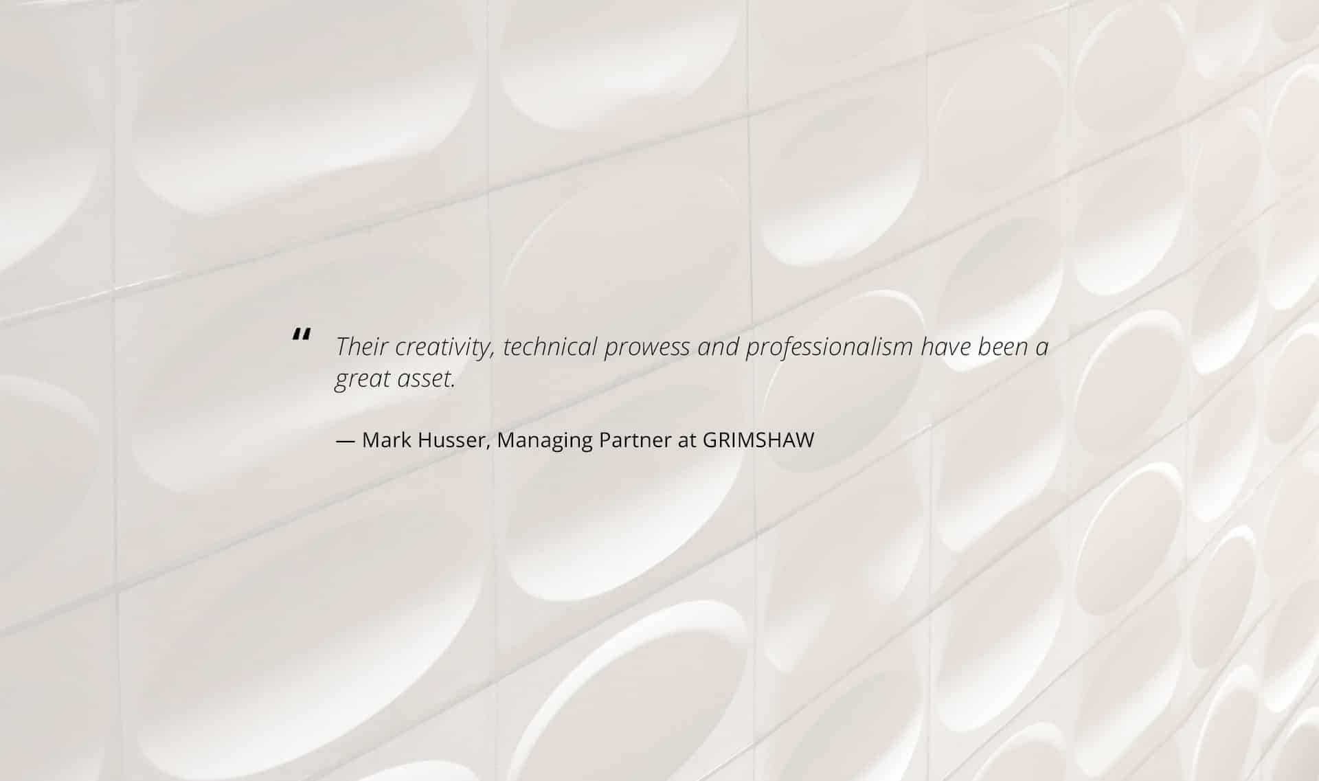 Testimonial about OVI from Mark Husser, Managing Partner at GRIMSHAW