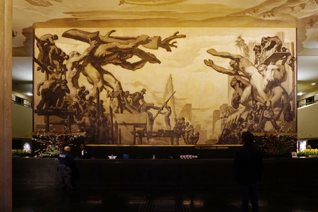 30 Rockefeller Center mural wall lighting 30 Rockefeller Center mural wall lighting